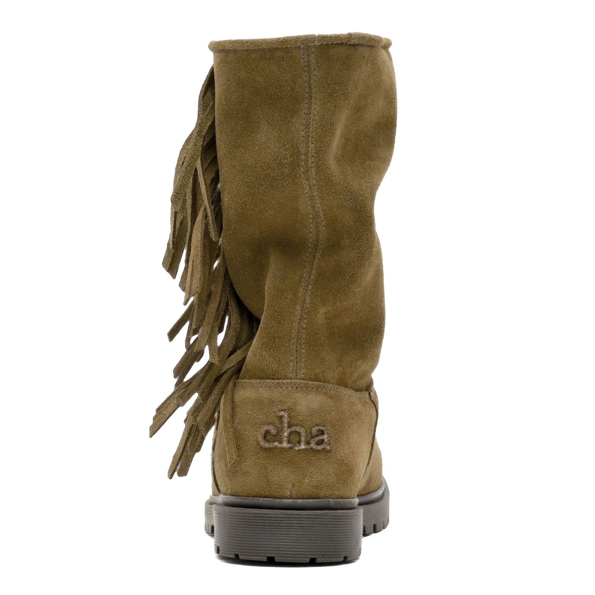 Fringe High Suede Olive